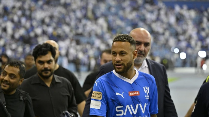 Neymar v drese klubu Al-Hilal