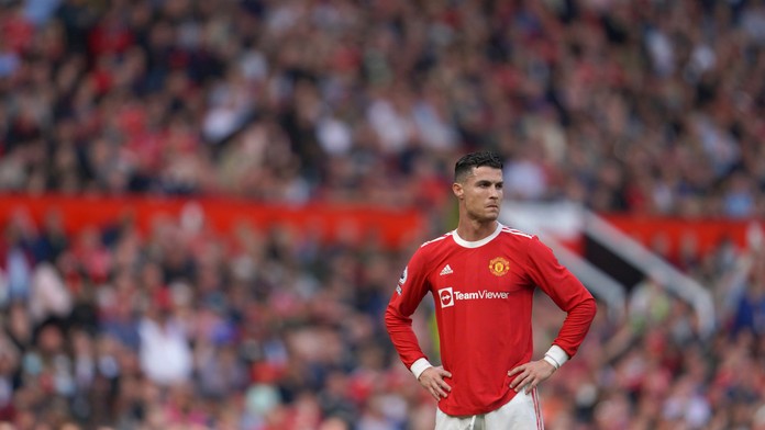 Cristiano Ronaldo na snímke zo zápasu s Norwich City.