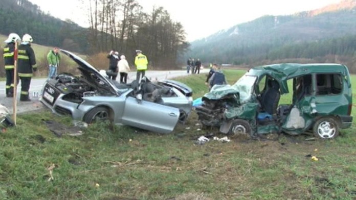 Nehoda pri obci Domaniža