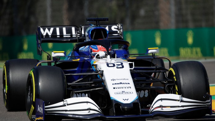 George Russell na monoposte Williams.