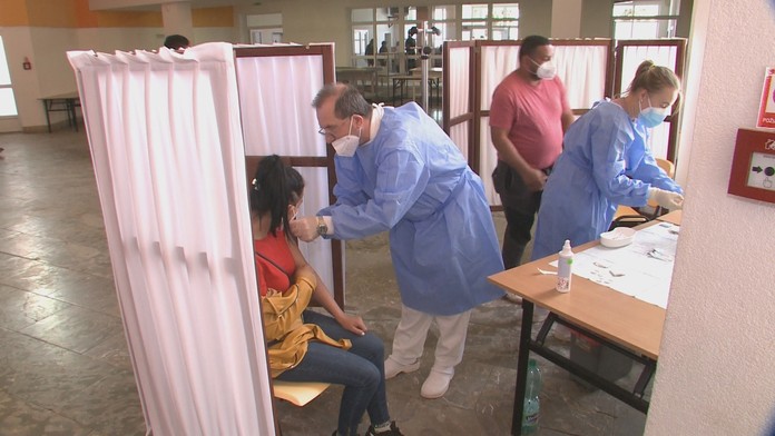 Očkovanie v rómskej osade