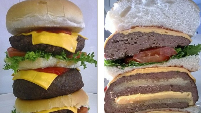 10-tisíc kalorický hamburger