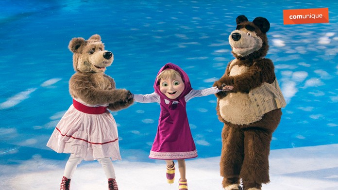 Máša a medveď na ľade