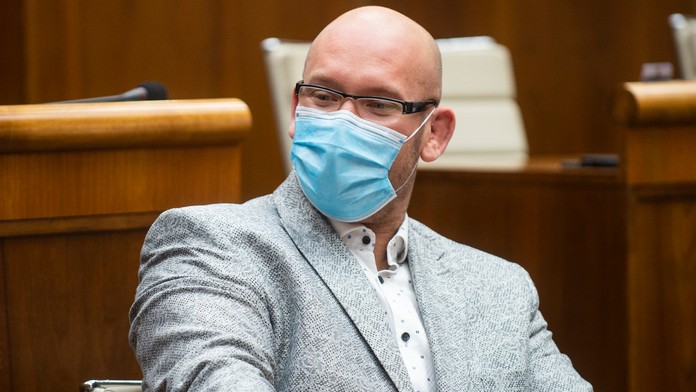 Na snímke poslanec NR SR Marek Kotleba 