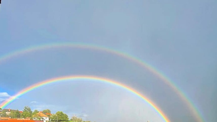 FOTOGALÉRIA: Naprieč Slovenskom sa objavili viaceré dúhy, na niektorých miestach dokonca dvojité