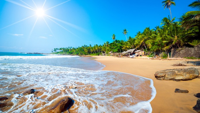 Nedotknutá pláž na Srí Lanke.