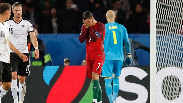 Snímky zo zápasu Portugalsko - Rakúsko