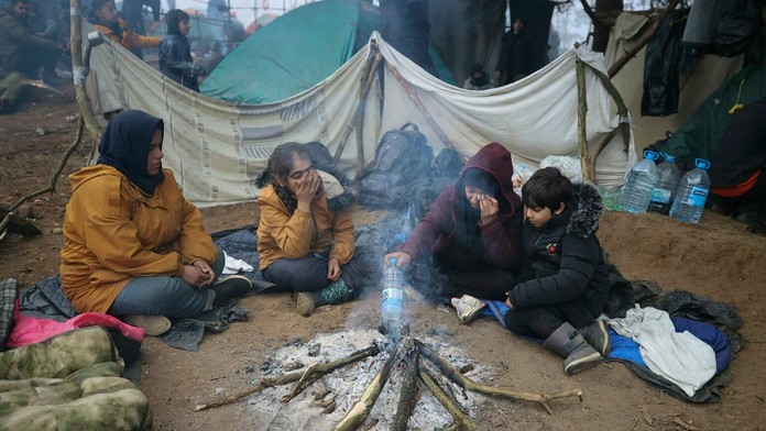 Migranti na poľsko-bieloruskej hranici