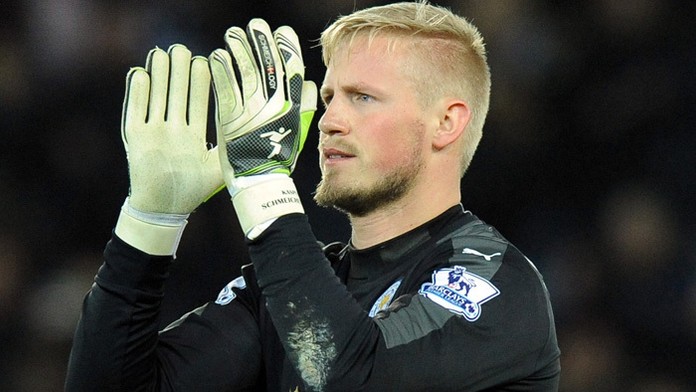 Brankár Leicester City Kasper Schmeichel. 