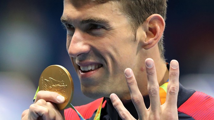 Americký plavec Michael Phelps.