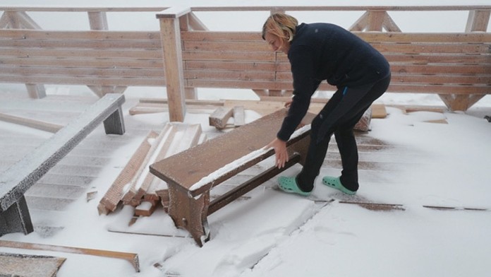 Prvý jesenný sneh v Tatrách.