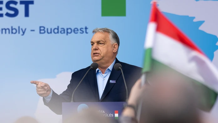 Na snímke maďarský premiér Viktor Orbán.