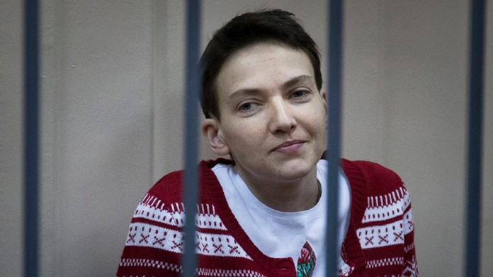 Ukrajinská pilotka a poslankyňa Nadija Savčenková.