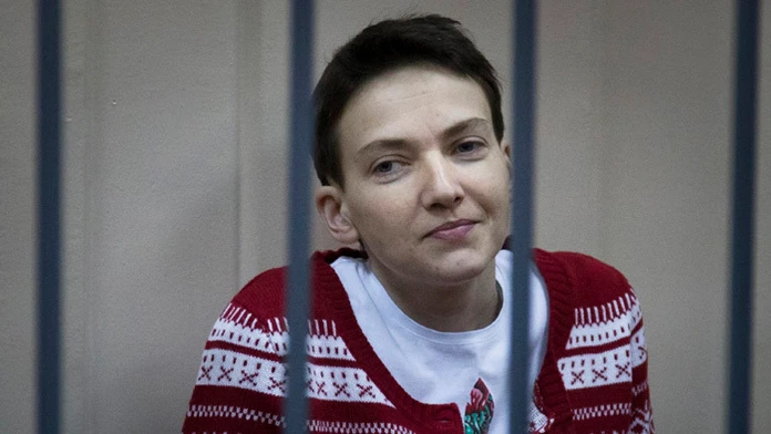 Ukrajinská pilotka a poslankyňa Nadija Savčenková.