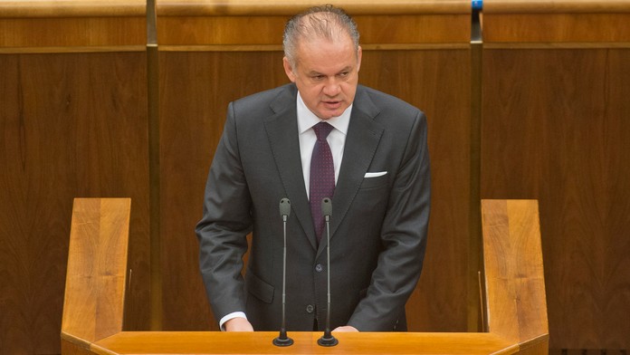 Prezident Andrej Kiska vystúpil v parlamente