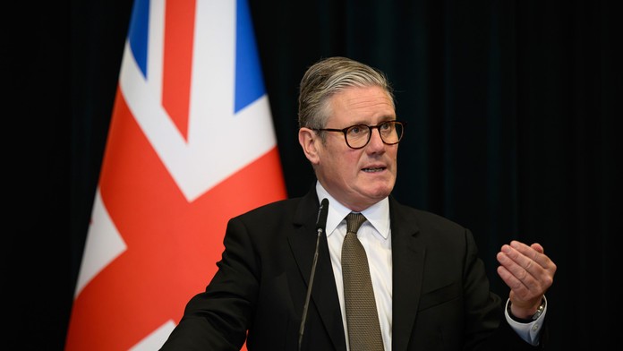 Na snímke britský premiér Keir Starmer.