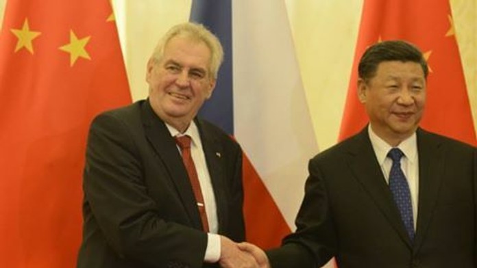 Miloš Zeman na stretnutí s čínskym prezidentom Si Ťin-pching.