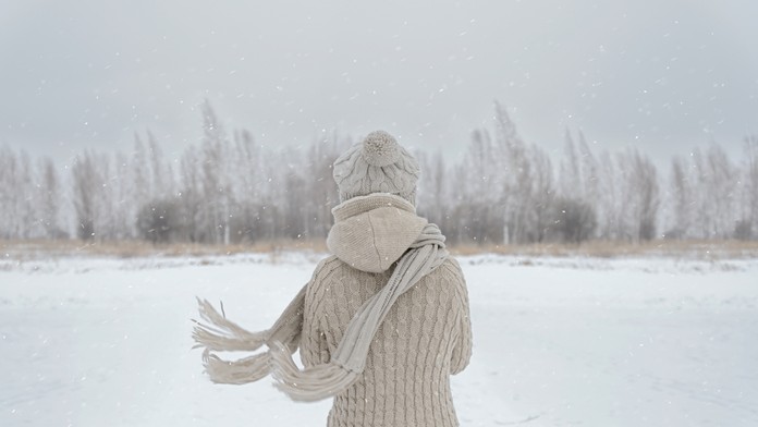 Zima, vietor, sneh, počasie