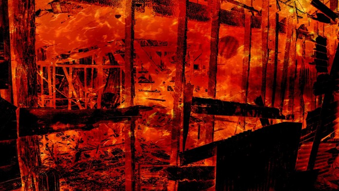 Požiar domu- ilustračná snímka.