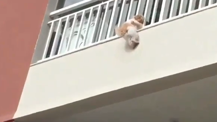 Psík padol z balkóna na treťom poschodí. 