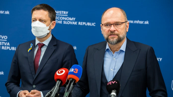 Richard Sulík a Eduard Heger.