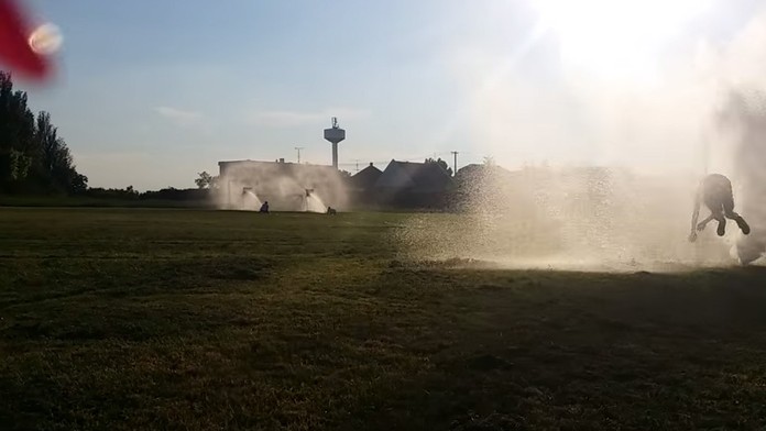 Cvičenie hasičov, Zeleneč