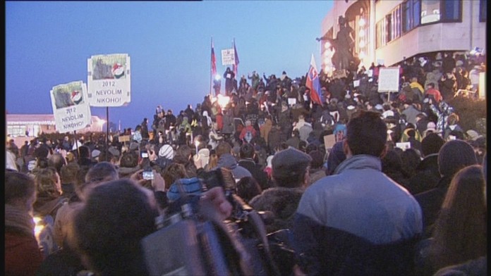 Protesty proti kauze Gorila.