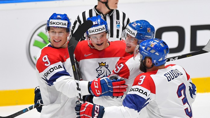 Patrik Rybár v dueli proti USA na MS 2019.