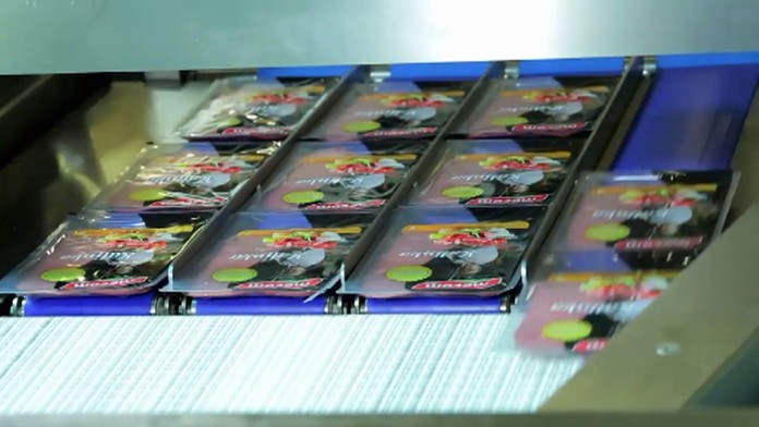 Mäso na výrobnej linke.