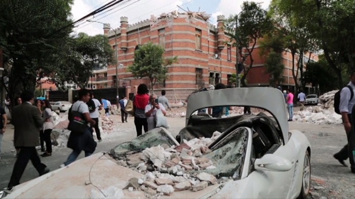 Záber z miesta tragédie.