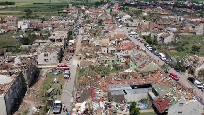 Letecké zábery na Moravskú Novú Ves.