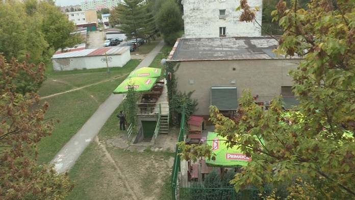 Problémová terasa v Košiciach.