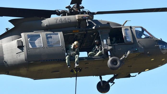 Na archívnej snímke vrtuľník Sikorsky UH-60M Black Hawk.