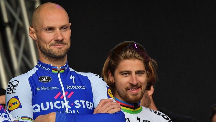 Tom Boonen a Peter Sagan na snímke z roku 2017.
