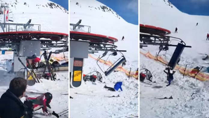 Šialená lanovka v Gruzínsku