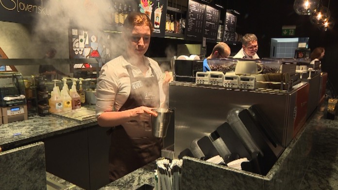 Starbucks v Bratislave.
