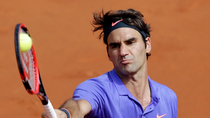 Roger Federer na Roland Garros.