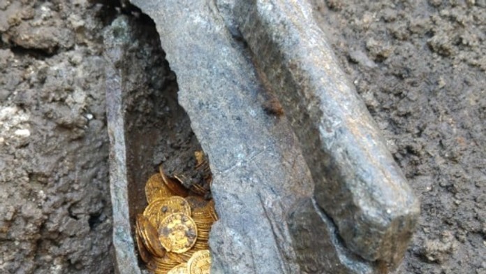Zlaté mince z 5. storočia našli v Taliansku