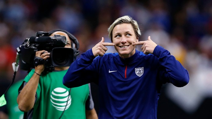 Americká futbalistka Abby Wambachová.