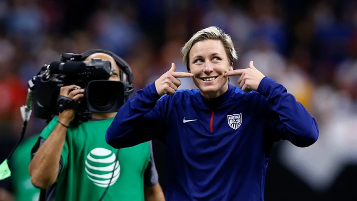 Americká futbalistka Abby Wambachová.