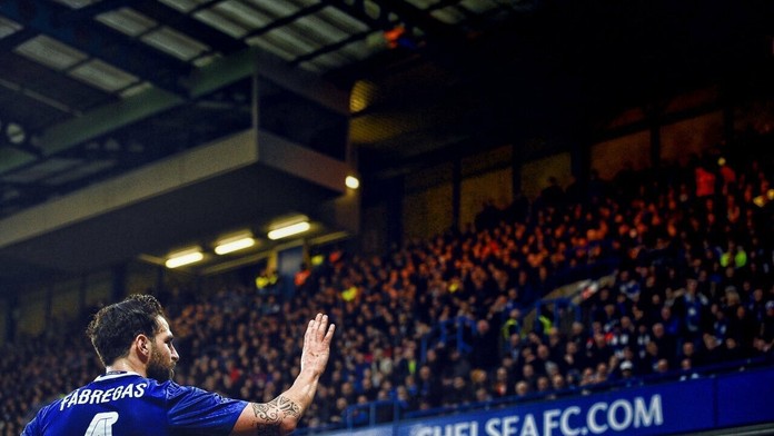 Francésc Fábrergas zdraví fanúšikov Chelsea.