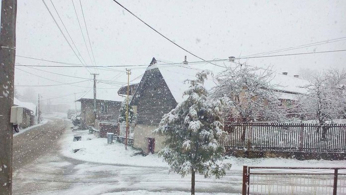 Sneženie v Brutovciach