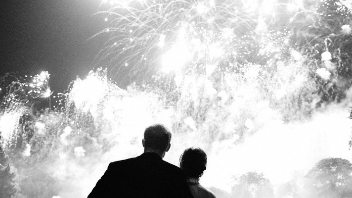 Doteraz nezverejnená svadobná fotka Meghan a Harryho. 