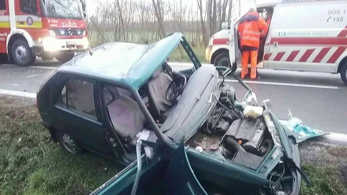 Nehoda pri obci Štefanov