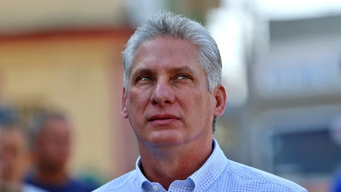 Na snímke kubánsky prezident Miguel Díaz-Canel.