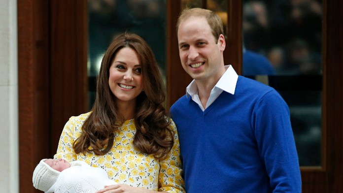 Kate a William s malou princeznou.