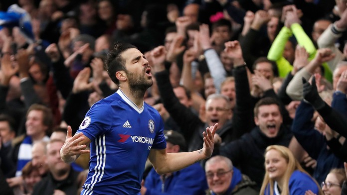 Hráč Chelsea Cesc Fabregas