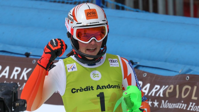 Na posledný pokus to konečne vyšlo! Vlhová ovládla slalom v andorrskom Soldeu