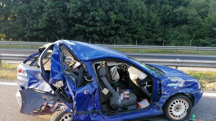 Nehoda na R1 medzi Žiarom nad Hronom a Zvolenom.