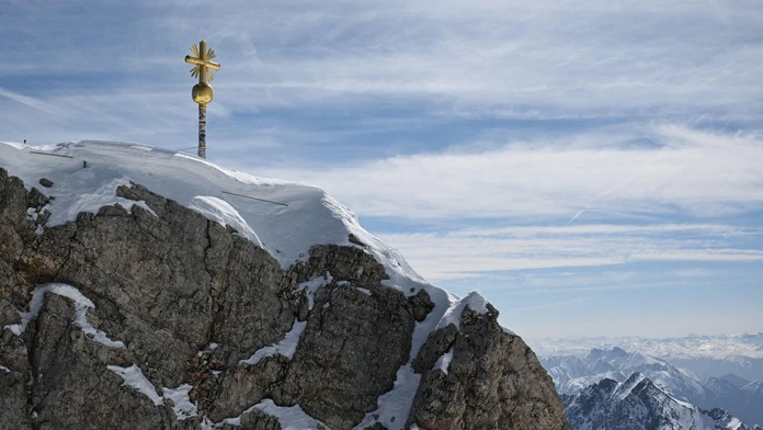 Najvyšší vrch Nemecka Zugspitze.